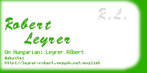 robert leyrer business card